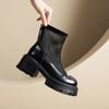 Botas Chelsea Vazadas para Mulheres, Botas Curtas de Verão, Ultra Leves e Confortáveis, Novo Modelo 2025, Botas Respiráveis de Malha com Solado Grosso, Botas de Malha com Aumento de Altura