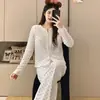 Nuevo Conjunto de Pijama Casual Cómodo para Mujer Otoño/Invierno 2026 con Almohadillas Fijas en el Pecho, Adecuado para Usar en Casa y al Aire Libre