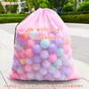 Bolsa de Almacenamiento para Juguetes de Niños Bolsa para Guardar Bloques de Baño Tarjetas Bolsa de Dios Cierre de Cordón Pelotas Oceánicas Bolsa de Malla Grande Bolsa de Playa