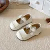 Novedad Primavera/Verano 2026 Zapatos Dulces de Princesa para Niñas con Lazo Cierre de Velcro para Bebés Puntera Cerrada Suela Suave Estilo Coreano Zapatos para Caminar