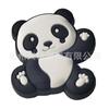 Vendas Diretas da Fábrica Desenho Animado Panda Acessórios para Sapatos com Furos Atacado Pvc Borracha Macia Flor para Sapato Cadarço Fivela para Sapato Decoração de Sapato DIY