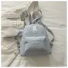 Mochila de estilo coreano con estampado de lunares, conejo y estrellas en bloques de color para estudiantes, bolsa escolar de gran capacidad, mochila linda y elegante para niñas