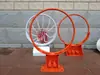 Cesta de basquete sólida padrão para exterior, aro, aro azul, cesta de basquete de competição, suporte elástico para enterradas, suporte de basquete