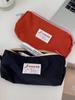 34223 Estojo de Lápis Macaron de Alto Valor Novo Estilo Ins Portátil Bolsa de Armazenamento de Grande Capacidade Bolsa Simples para Material Escolar