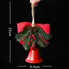 Decoraciones navideñas, accesorios para árbol de Navidad, campanas tridimensionales, decoraciones colgantes, decoraciones sencillas, decoraciones colgantes, arreglo de escena