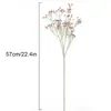 Decoración de boda de gipsófila artificial de 4 ramas flor falsa tallo único ramo de plástico decoración floral para el hogar gipsófila