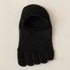 Calcetines de cinco dedos para hombre, calcetines cortos de algodón puro, resistentes al olor y absorbentes del sudor, calcetines de verano finos y transpirables, calcetines de dedo dividido para hombre, calcetines invisibles tipo tobillero