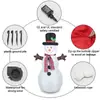 Muñeco de Nieve Inflable Navideño Transfronterizo de 1.2m con Luces LED Integradas para Decoración de Jardín Exterior, Césped, Fiesta Navideña