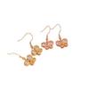 Pendientes de mariposa Niche Design Sense para mujer, de estilo lujoso, ligeros y transparentes, con circonitas, de acero de titanio y Mori de alta gama.