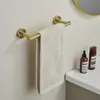 Barra de Toalha de Aço Inoxidável para Banheiro Suporte de Armazenamento de Dupla Haste Montado na Parede Versão Estendida Acessórios para Porta-Papel Higiênico