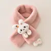 Cachecol Infantil Estilo Outono e Inverno Meninas e Meninos Estilo Coreano Crianças Bebês e Meninas Cachecol Quente de Pelúcia Outono e Inverno