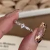 Anel de Fio de Desenho Broca Olho de Cavalo Super Flash Anel Ajustável de Abertura Moda Escultura Fria Inteligente Feminino