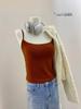 Cabide - Estilo Puro Prazer Renda Decote U Alça Outono e Inverno Novo Doce e Picante Roupa Íntima com Bojo Top Sexy para Mulheres 1103