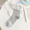 26 Meias com Renda para Mulheres, Meias de Cano Médio, Meias Finas de Algodão para Primavera e Verão, Meias Estilo Japonês JK Ballet Lolita