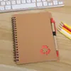 Cuaderno de Papel Kraft para Papelería de Hojas Sueltas Pegatinas de Notas Adhesivas Removibles Cuaderno Creativo Al por Mayor
