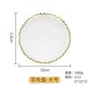 Plato Occidental de Cristal Estilo Europeo de Lujo Entrada Personalizada Phnom Penh Plato para el Hogar Plato Plano Creativo para Filete, Fruta, Postre