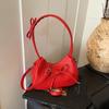 Bolsa de Ombro Casual Fashion Estilo Coreano com Laço 2026 Novo Modelo Alta Estética Transversal Sob o Braço Bolsa Dumpling