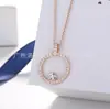 Versão de Luxo Shijia do Colar Olho do Diabo para Mulheres Apresenta um Pingente de Corrente para Clavícula Coração Pulsante Cisne Dinâmico Swarovski