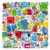 50 Pegatinas de Bfdi para la Batalla por Neverland, Animación de Cómic, Pegatinas Decorativas Impermeables de Venta Caliente Transfronteriza para Botellas de Agua y Cuadernos