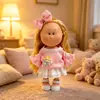 Ropa solo España Mia 24cm Muñeca Papa Ropa Figura Rosa Suave Amarillo Flor Pequeña Vestido de Gasa Set