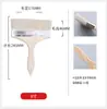 Fabricante en stock mango de madera cerdas de cerdo pincel de pintura pincel para barbacoa sin pelusa pincel de pelo plano herramientas de ferretería pincel de pintura