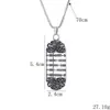 Collar de acero de titanio con accesorios de hip hop para hombre, estilo hipster callejero, colgante con personalidad de celebridades en línea, colgante de pareja, cadena de suéter para mujer