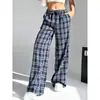 Pantalones de Pierna Ancha de Cintura Alta para Mujer, Nuevos de Primavera y Otoño 2025, Sueltos, Ajustados, Estilo 'Hot Girl', que Arrastran el Suelo, Casuales, Amazon