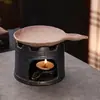 Calentador de Velas Cerámico Esencial para Aceites Esenciales Transfronterizo, Difusor de Incienso, Estufa para Tostar Hojas de Té de Salvia, Adorno Artesanal