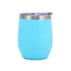 Amazon Taza para Cáscara de Huevo de Acero Inoxidable 304 Doble Capa 12oz Taza para Huevo Portátil en Forma de U Copa de Vino Tinto Termo para Sorber
