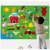 Amazon Educación Temprana Infantil 3D Bricolaje Tablero de Aprendizaje de Fieltro Tridimensional Juego de Mesa Tablero de Historias Tablero Ocupado de Fieltro Fabricante En Stock
