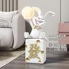 Bonito coelho feliz bluetooth estéreo lua lâmpada pousando grandes enfeites sofá lado homewarming decorações