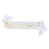 Conjunto de 3 piezas de diadema nupcial con borde cruzado, correa para el hombro, velo, corona, cinta para despedida de soltera, vestido de novia