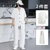 Conjunto de Calça Longa de Manga Curta Venda Quente de Verão Conjunto de Shorts de Manga Curta Moda Casual Conjunto de Roupa Esportiva para Casal