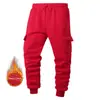 Pantalones Cargo de Pana Forrados para Hombre, Otoño e Invierno, Venta al por Mayor Transfronteriza, Pantalones Jogger Engrosados, Pantalones Casuales Versátiles de Pana