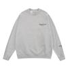 Esenciales Hhh Fog Estampado de Velour de Doble Línea Silicona en Relieve Sudadera Unisex de Peso Pesado Cuello Redondo Otoño e Invierno Moderna