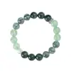 Pulseira de Cristal de Cabelo Verde Natural 8/10mm Cor Contrastante Moda Feminina Roupa de Trabalho Pedra da Uva Natural Joia