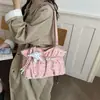 Bolso de hombro transfronterizo 2026 nueva estrella y lazo de lunares, bolso tote de moda estilo coreano para mujer con gran capacidad