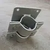 Abrazadera Doble de Servicio Pesado de 3 mm Poste de Máquina de Bolas Varilla de Cable Tubo de Acero Soporte de Fijación Cilíndrico Abrazadera de Tubo Clip de Sujeción
