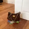 2026 Nuevo Bolso de Hombro Retro Europeo y Americano para Mujer, Gran Capacidad, Elegante Bolso de Axila con Cadena, Bolso Cruzado