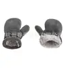 En stock en 10 colores, producto de comercio electrónico transfronterizo más vendido en Amazon: guantes infantiles de forro polar y forro polar de algodón suave con cierres de velcro