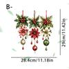 Pegatinas de Bolas de Navidad Coloridas Letras de Corona de Navidad Slogans para Baño Decoración Festiva Pegatinas para Inodoro