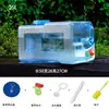 Balde de Água Pura para Exterior com Torneira de Plástico Quadrado Doméstico Tanque de Armazenamento de Água Montado no Carro Balde Grande Portátil