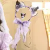 Vestido de Princesa de Otoño para Niña, Vestido de Malla Kuromi, Vestido de Cumpleaños para Bebé Niña, Falda Abullonada, Vestido para Niños Pequeños
