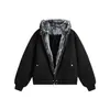 Chaqueta con capucha de cuello de piel cleanfit Zuo Shan Diao abrigo de algodón para hombre invierno engrosado cálido chaqueta corta de algodón estilo americano abrigo