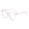 Gafas lisas de montura negra de alta gama transfronterizas para mujer, montura de gafas para miopía ultraligera para hombre, se pueden equipar con graduación, gafas anti luz azul