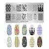 Fabricantes de Estilo Japonés Transfronterizos Suministran Tableros de Estampado para Uñas de Acero Inoxidable Plantillas de Transferencia para Impresión Pintada DIY Creatividad al por Mayor