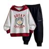 Conjunto Masculino Outono 2026 Novo Estiloso Moletom de Outono Infantil Conjunto de Duas Peças Roupas da Moda Masculina para Primavera e Outono