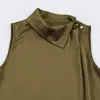 Venta Caliente Transfronteriza de AliExpress Nuevo para Primavera 2026 Blusa de Satén de Seda con Botones 7201625 Falda Midi 8047625