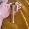 Peças de cabo de bambu Luohan para atacado transfronteiriço podem ser brincadas com os ornamentos de couro vermelho de escultura em bambu de jade peças de cabo para brincar Yuzhu Wen