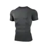 Ropa Deportiva Ajustada para Hombre, Ropa de Entrenamiento de Baloncesto y Running de Alta Elasticidad, Ropa Deportiva de Secado Rápido, Ropa de Compresión Transpirable de Manga Corta para Fitness